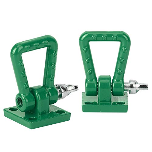 Culnflun -Anhänger -Haken -Kit, Metallassistentschleppting -Häppchen -RC -Zubehör Easy Installation für 1/10 Crawler Axial SCX10 90046 D90 CC01 Auto (Green) von Culnflun