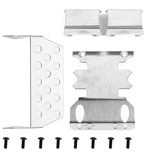 Culnflun Armors Protect Plate, 4pcs Stainless Steel RC Car Skid Plate Protective Guards, for Axial SCX10 II 90046 90047 90059 90060 von Culnflun