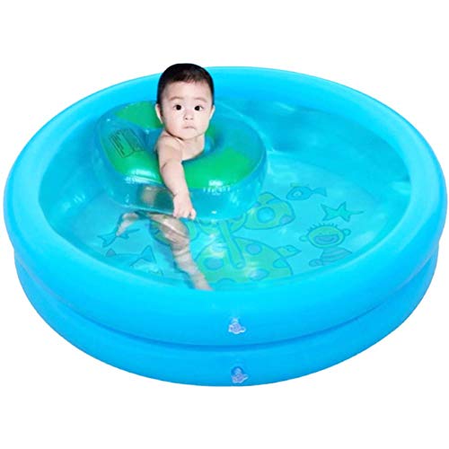 Culnflun Aufblasbarer Pool für Kinder Wasserspielzeug Familien Pool Outdoor Inflatable Swimming Pools für Garten und Strand PVC Material Hellblau 65x65x16cm von Culnflun