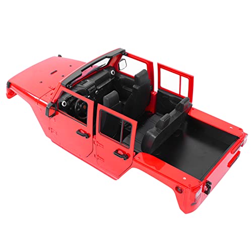 Culnflun CAR Body Shell, RC Open 1/10, ABS -Karosserie -Accessoire Premium 313 mm Radstand, geeignet für SCX10 90046 1/10 RC -Automodell (Red) von Culnflun