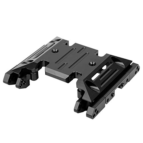 Culnflun Center -Skid -Getriebeplatte, Aluminium -Legierungs -Mitte -Skid -Getriebe Rost -Proof RC -Autozubehör kompatibel mit axial SCX10 III AXI03007 (Schwarz) von Culnflun