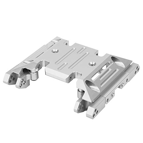 Culnflun Center -Skid -Getriebeplatte, Aluminium -Legierungs -Mitte -Skid -Getriebe Rost -Proof RC -Autozubehör kompatibel mit axial SCX10 III AXI03007 (Silber) von Culnflun