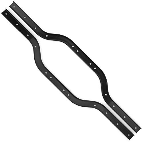 Culnflun Chassis -Rahmenstrahl, Schwarze 316 -mm -Schienen Aluminiumlegierung CNC Hersteller RC -Autorrahmenstrahl für MN86 Serie 1:12 RC -Auto Modifikation von Culnflun