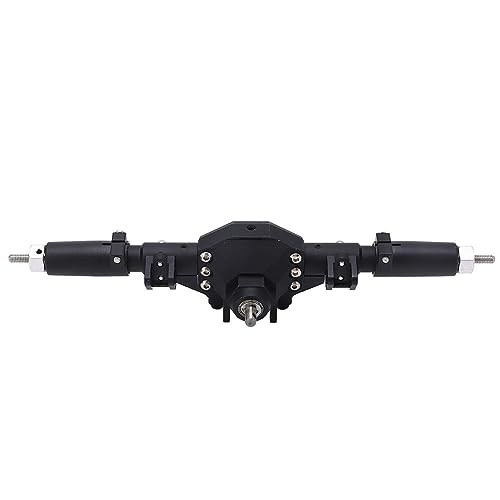Culnflun Metall CNC-Hinterachse, Fernbedienung Hinterachse Zubehör Robuste Lange Lebensdauer, für Scx10 II 90046 90047 1/10 Raupen-RC-Auto (Schwarz) von Culnflun