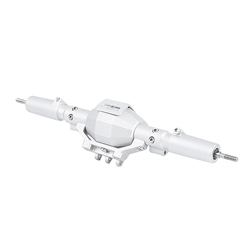 Culnflun Metall CNC-Hinterachse, Fernbedienung Hinterachse Zubehör Robuste Lange Lebensdauer, für Scx10 II 90046 90047 1/10 Raupen-RC-Auto (Silber) von Culnflun