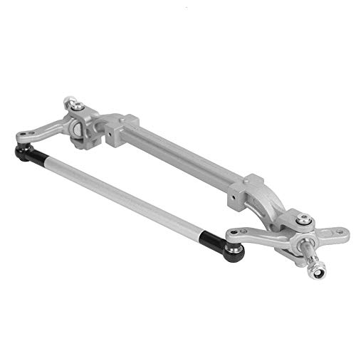 Culnflun No Power Frontachse, 180 -mm -Vorderachse Lenkstangenverbindungs ​​-Stange Aluminiumlegierung Legierbarkeit für 1/14 RC Tractor Truck Car (Silber) von Culnflun
