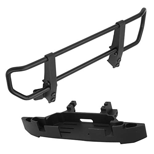 Culnflun RC Auto vorne Stoßstange Basis, 187 mm 66 mm Metallzubehör -Teile für 4 6 1/10 RC Crawler Aluminiumlegierung (Black) von Culnflun