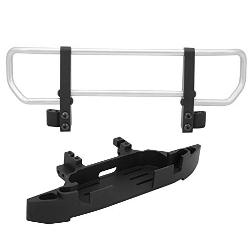 Culnflun RC Auto vorne Stoßstange Basis, 187 mm 66 mm Metallzubehör -Teile für 4 6 1/10 RC Crawler Aluminiumlegierung (Silver) von Culnflun