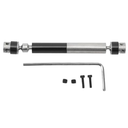 Culnflun RC Car Center Drive Shaft High Strength Steel Aluminum Transmission Shaft for Axial SCX24 1/24 RC Climbing Vehicle (Black) von Culnflun