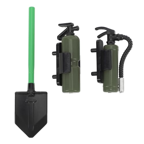 Culnflun RC Car Fire Extinguisher Shovel Professional Simulation Set for 1/10 RC Car (OD Green) von Culnflun