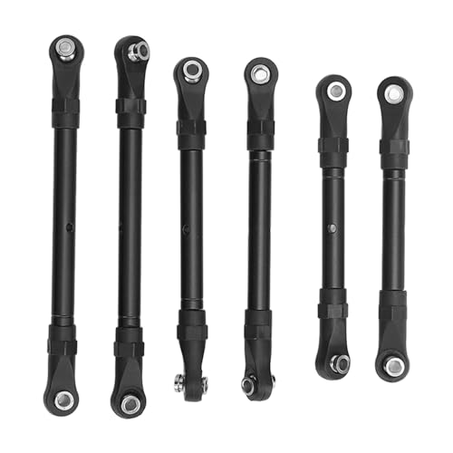 Culnflun RC Car Lenkung Stange Stange Aluminiumlegierung Set Long Short RC Stange Stange Auftriebs Upgrade für Slash Fernbedienung Controlled Car (Black) von Culnflun