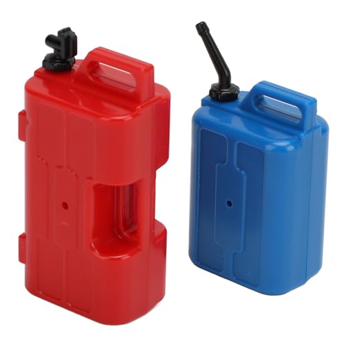 Culnflun RC Car Simulationsdekoration Realistische Kraftstofftank Öltrommel für SCX10 RC -Auto Verbessert das Aussehen leicht zu tragen leicht zu tragenes Robustes (Red+Blue) von Culnflun