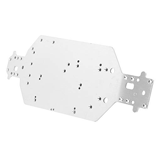 Culnflun RC -Chassis, Aluminium -Legierung RC -Auto -Chassis, Haltbarkeit Leichtes Upgrade -Teile für HSP 94107 94111 94110 94124 1/10 RC -Autos im Maßstab (Silber) von Culnflun
