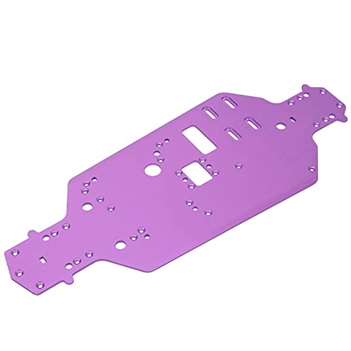 Culnflun RC -Chassis, Aluminium -Legierungs -Chassis -Bodplatten -Ersatzteile für HSP 94122 1/10 RC -Auto (Lila) von Culnflun