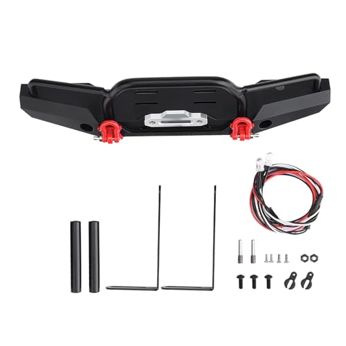 Culnflun RC Crawler Bumper Metal Front Bumper with LED Lights for 4 SCX10II 90046 Remote Control Car Black 200mm Culnflun RC Crawler Bumper Metal Front Bumper with LED Lights for 4 SCX10II 90046 Remote Control Car Black 200mm von Culnflun