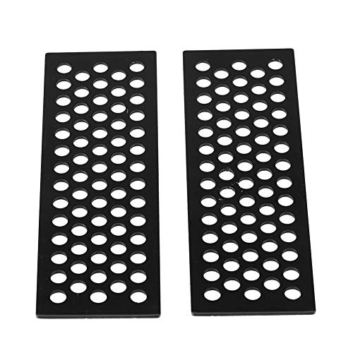 Culnflun RC Crawler Sand Ladder Lightweight Durable Aluminum Recovery Board Ramp Tool for Tamiya CC01 D90 D110 TF2 4 RC Car Black Silver 2pcs Set (Black) von Culnflun