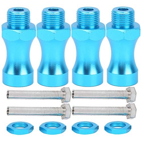 Culnflun RC Extension Wheel, 12pcs Aluminiumlegierrad -Rad Hub -Adapter -Kopplungs -Durabilität CNC bearbeitet, für 1/10 Off Road RC Model Car Truck (Blue) von Culnflun