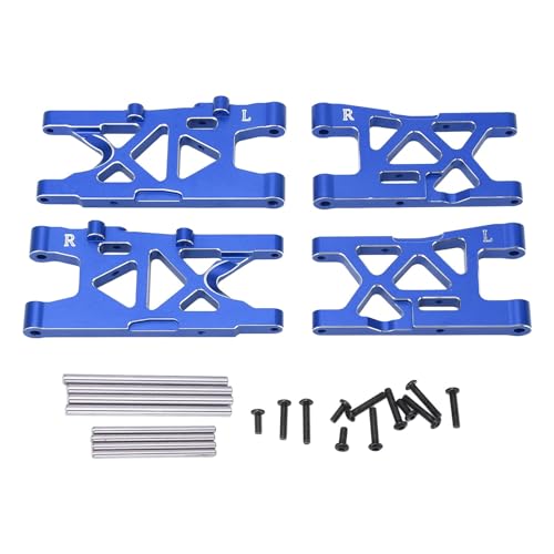 Culnflun RC Front Hinterradhalter Arme Set Haltbarkeit Aluminiumlegierung Hochfestes reibungsloses Betrieb für Arrma Mojave 4x4 1/8 RC Auto (Blue) von Culnflun