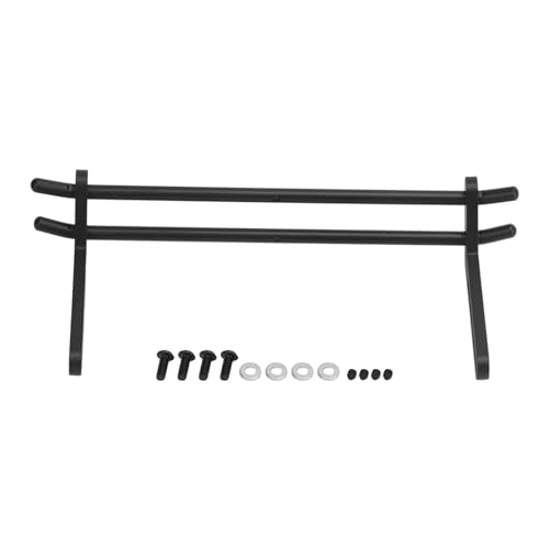Culnflun RC Front Rear Bumper Mount Aluminum Alloy Parts Accessories RC Car Bumper Adjustable SCX10 1/10 Scale Modeling (Black) von Culnflun