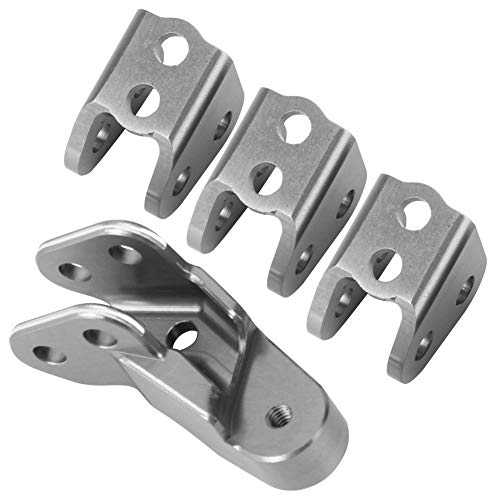 Culnflun RC Link Mount Set, 4pcs Aluminiumlegierung RC -Autozubehör perfekt, geeignet für Redcat Gen8 Scout II 1/10 RC -Auto (Silver) von Culnflun