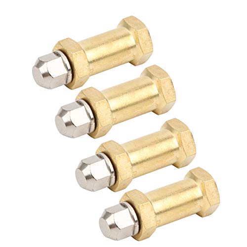 Culnflun RC Messing Connector, 4PCS Durabilität Fernbedienung Autozubehör Einfache Installation für SCX10 90046 90047 1/10 RC -Auto von Culnflun