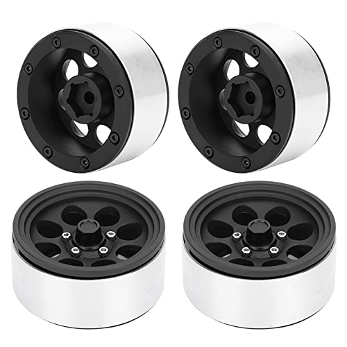 Culnflun RC-Radnabe, 4 Stück Radnabe Aluminium Legierung 1,9 Zoll Haltbarkeit leicht zu installieren RC-Autoteile, für SCX10 II 4 D90 D110 1/10 RC Auto von Culnflun