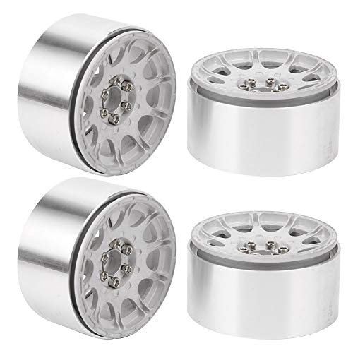 Culnflun RC-Radnaben, 4 Stück CNC-bearbeiteter 2,2-Zoll-Radnaben-Satz aus Aluminium Legierung, für 4 SCX10 90046 D90 6 1/10 RC Raupen Wagen von Culnflun