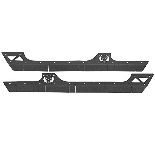 Culnflun RC -Seitenrock, 193 -mm -Metall -Seitenrock -Zubehör, geeignet für SCX10 90046 90047 1/10 RC Crawler 313 Radstand Edelstahl (Schwarz) von Culnflun
