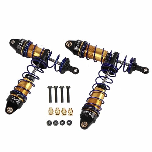Culnflun RC Shock Absorber Front Rear Aluminum Alloy Upgrade Parts RC Spring Damper for HSP for 1/10 RC Car (Gold) von Culnflun