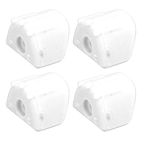 Culnflun RC Shock Absorption Cover, 4pcs RC Shock Absorption Damping Cover Wear Resistant, Fit for 1/8 Remote Control Car (White) von Culnflun
