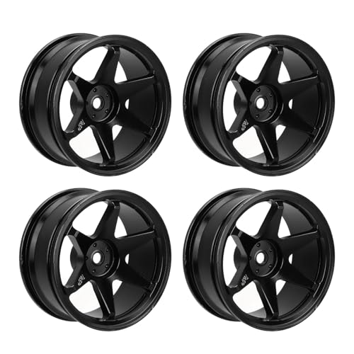 Culnflun RC Wheel Hub Wiederverwendbare CNC -Bearbeitung Aluminiumlegierung RC -Rad Felgen verbessern stabile Fernbedienungsauto -Zubehör (Schwarz) von Culnflun