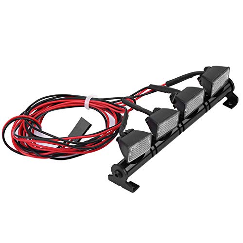 Culnflun Rc LED-Dachlichtleiste, hell, langlebig, Kunststoff, weiß, rot, Zubehör für Rc-Modellautos, Redcat, Axail, Scx10 4, D90, 110, Cc01 Culnflun Rc LED-Dachlichtleiste, hell, langlebig, Kunststoff, weiß, rot, Zubehör für Rc-Modellautos, Redcat, Axail, Scx10 4, D90, 110, Cc01 von Culnflun