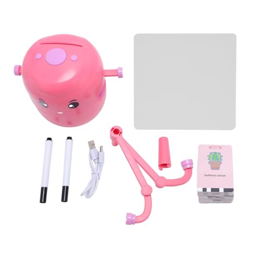 Culnflun Roboter zeichnen für Kinder, intelligentes Zeichnen Roboter Interaktives Bildungsspielzeug für Kinder im Alter von 5+ mit 100 Karten 2 Stifte ABS Material Automatische (Rosa) von Culnflun