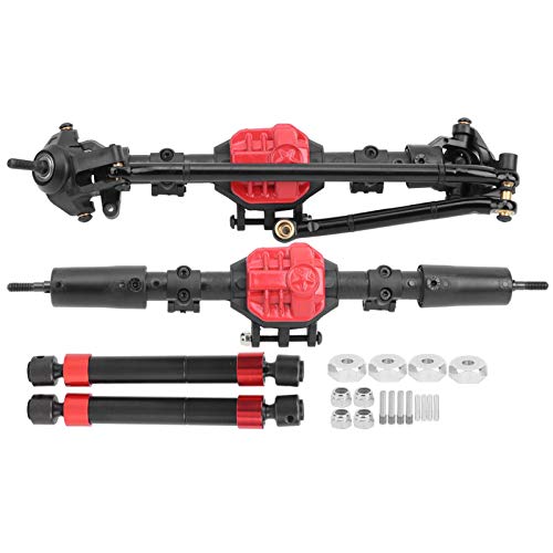 Culnflun Vorder- und Hinterachse Gear, 215 mm Haltbarkeit RC -Autogetriebe für SCX10 I SCX10 II 1/10 RC -Auto von Culnflun