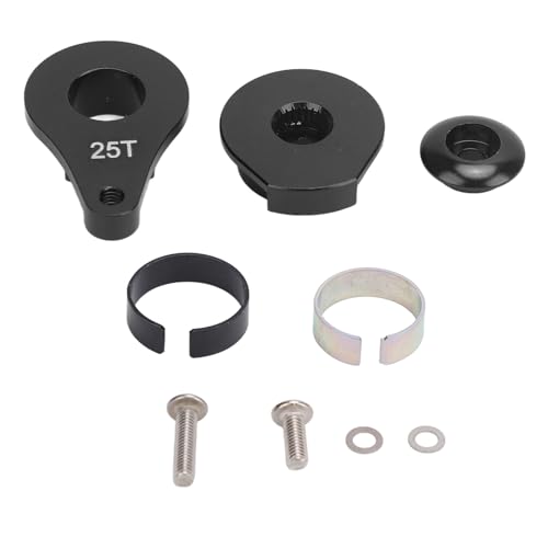 Culnflun einstellbar 25T Servo Arm Leichtes Aluminiumlegierung Kletterwagen Lenkung Arm 1/10 RC Auto (Black) von Culnflun