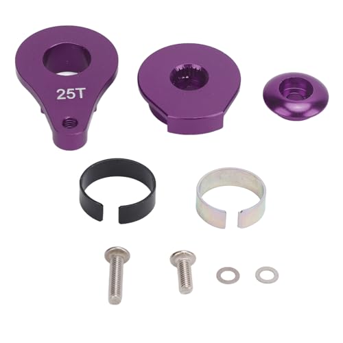 Culnflun einstellbar 25T Servo Arm Leichtes Aluminiumlegierung Kletterwagen Lenkung Arm 1/10 RC Auto (Purple) von Culnflun