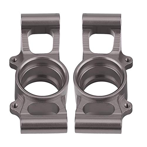 Culnflun hinterer Achse Hub -Trage Aluminiumlegierung Langlebiger Präzision CNC bearbeitete anodierte Oberfläche für x maxx 1/5 RC CAR Titanium rot 2 Pack (7752T Titanium Grey) von Culnflun