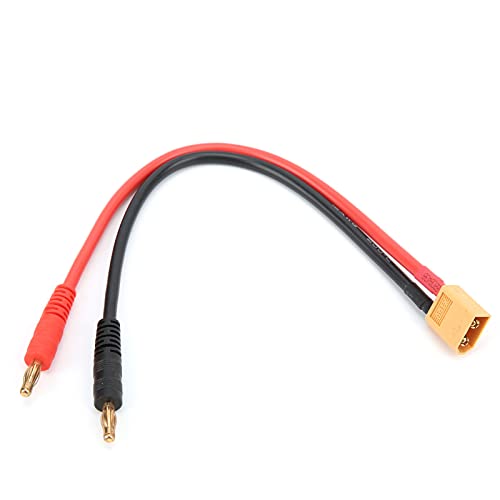 XT60 männlich bis 4 mm Bananen -Stecker -Adapter Kabel Flexible Silikon 12AWG Gold plattiertem Stecker für B6 Lipo Batterie Ladegerät RC Cars Flugzeuge Boote Boote Boote von Culnflun