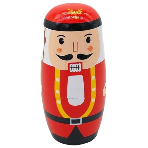 Cunlvyyds Russische Nistpuppen Set, 5pcs/Set 5.5 niedliche Nussknacker -Nistpuppen, Holz für Kinder, traditionelle Matryoshka -Puppe, Nussknackerpuppe Cunlvyyds Russische Nistpuppen Set, 5pcs/Set 5.5 niedliche Nussknacker -Nistpuppen, Holz für Kinder, traditionelle Matryoshka -Puppe, Nussknackerpuppe von Cunlvyyds