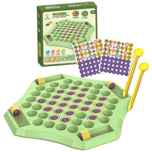 Cunlvyyds Schachspiele mit 52 Löchern Cartoon Animal Flip Memory Game mit 58 runden Schach und 2 Wenden von Stiften für Kindergarten, die das Bildungsspielzeug für Kinder eintreffen. von Cunlvyyds