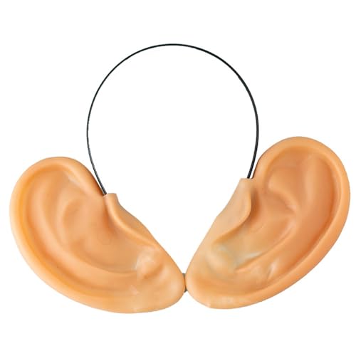 Cunlvyyds Stirnband mit großen Ohren, Comedy-Ohr-Stirnband, riesige Neuheit, verstellbare und abnehmbare falsche Ohren für den Buchtag, albernes Halloween, Märchen, Schneewittchen, Cartoon-Kostüm. von Cunlvyyds