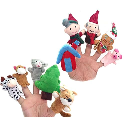 Cunlvyyds The Feen Tale Finger Plüschspielzeug süße pädagogische Fingerpuppe für Geschichten, die perfekte Weihnachten für Kinder erzählen, 10pcs, Puppe Cunlvyyds The Feen Tale Finger Plüschspielzeug süße pädagogische Fingerpuppe für Geschichten, die perfekte Weihnachten für Kinder erzählen, 10pcs, Puppe von Cunlvyyds