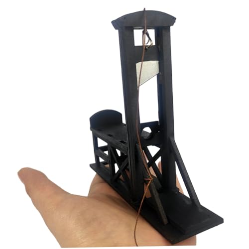 Mini Guillotine Holz Mini Spielzeug Guillotine Model kreative Dekoration Szene Action Figur Accessoires Requisiten Landschaftszene DIY mittelalterliche Holz Folterinstrument Model Spielzeug. von Cunlvyyds