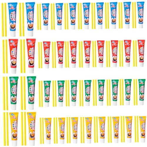 Plastikseifenblasen, einfach und lustig, Plastikseifenblasen mit Strohhalm zu Blasen, 40 Sets, tragbares Seifenblasenspielzeug für Schule, Party, drinnen, draußen, Geschenke für Kinder Plastikseifenblasen, einfach und lustig, Plastikseifenblasen mit Strohhalm zu Blasen, 40 Sets, tragbares Seifenblasenspielzeug für Schule, Party, drinnen, draußen, Geschenke für Kinder von Cunlvyyds
