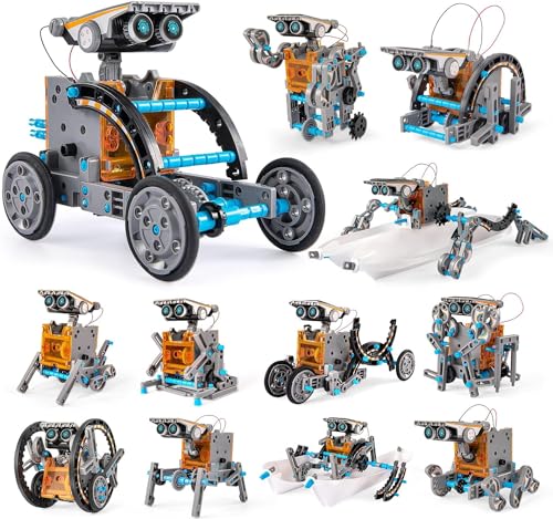 29-in-1-Solarroboter-Set, 243-teilig, STEM pädagogisches Roboter-Bauset für Kinder im Alter von 8–12 Jahren, wissenschaftliches Experiment, Geschenk für Geburtstage von Cunsieun
