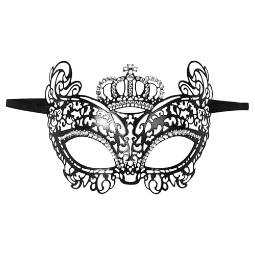 Cupimatch Venezianische Kronenmaske für Damen: Maske aus Schmiedeeisen, aus Metall, für Weihnachtsfeiern Cupimatch Venezianische Kronenmaske für Damen: Maske aus Schmiedeeisen, aus Metall, für Weihnachtsfeiern von Cupimatch