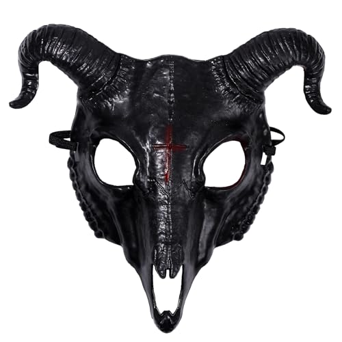 Cupimatch Ziegenmaske - Tier - Mask - Ziegenmaske - Herren - Erwachsene, Halloween-Fans, Kostm-Liebhaber von Cupimatch