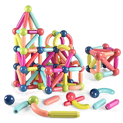 Cuplu 64 Stück Verbesserte Magnetische Bausteine STEM Kreativität Bildung Magnetisches BAU-Set Spielzeug, Magnetische Stickspielzeug ab 3 Jahren Cuplu 64 Stück Verbesserte Magnetische Bausteine STEM Kreativität Bildung Magnetisches BAU-Set Spielzeug, Magnetische Stickspielzeug ab 3 Jahren von Cuplu