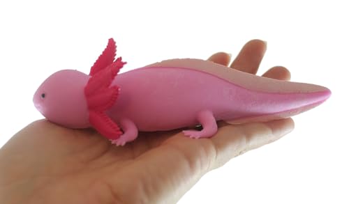 1 kleineres 15,2 cm Grow an Axolotl – fügen Sie Wasser hinzu und es wächst – Geschenk – lustiges Tier, Spaß, Wissenschaft, erweiterbar, Neuheit, magisches, saugfähiges Polymer-Spielzeug (zufällige von Curious Minds Busy Bags