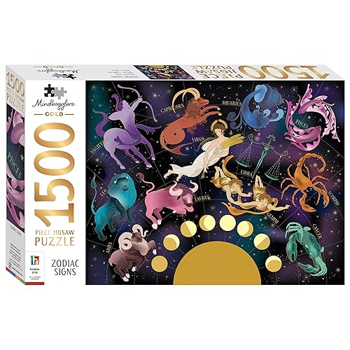 Curious Universe – Mindbogglers Gold 1500-teiliges Puzzle – Sternzeichen – Astrologie-Puzzle für Erwachsene – Über 1000-teiliges Puzzle – Puzzle mit kosmischen Sternzeichen Curious Universe – Mindbogglers Gold 1500-teiliges Puzzle – Sternzeichen – Astrologie-Puzzle für Erwachsene – Über 1000-teiliges Puzzle – Puzzle mit kosmischen Sternzeichen von Curious Universe